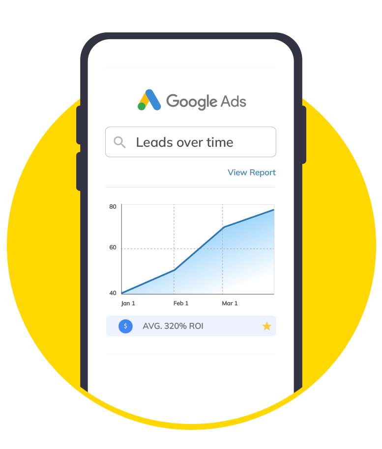 Phone showing more leads after using Google ads for Tradies